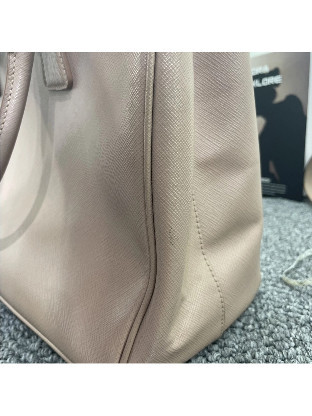 Prada Blush Saffiano Leather Satchel - Picture 8 of 9